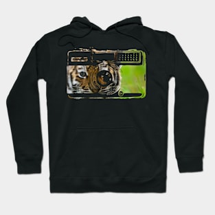 Retro Camera Tiger Hoodie